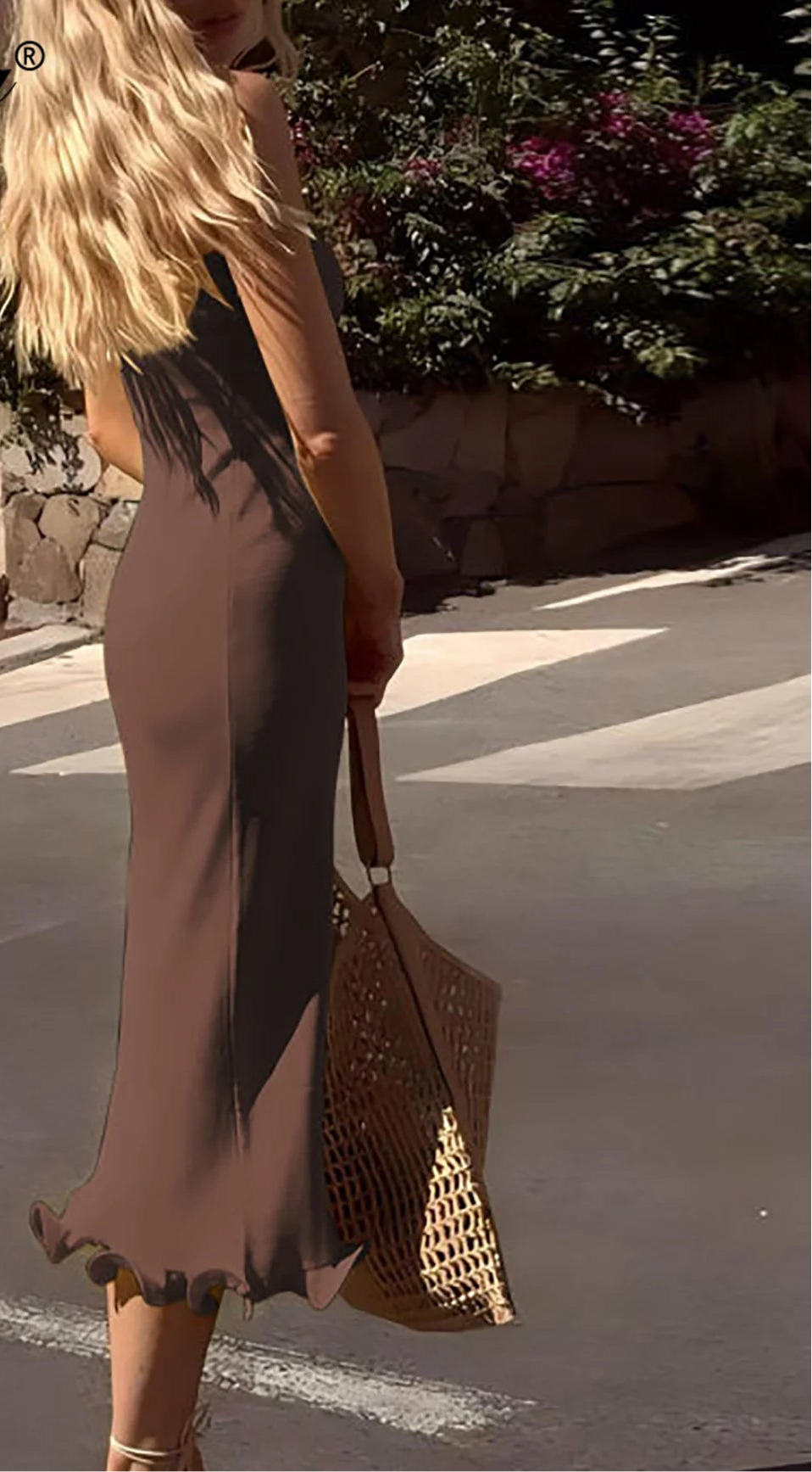 Flirty Ruffle Midi Dress