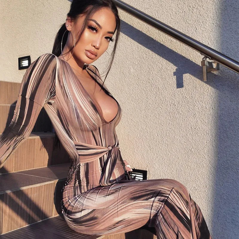 Opal Waves Midi Dress