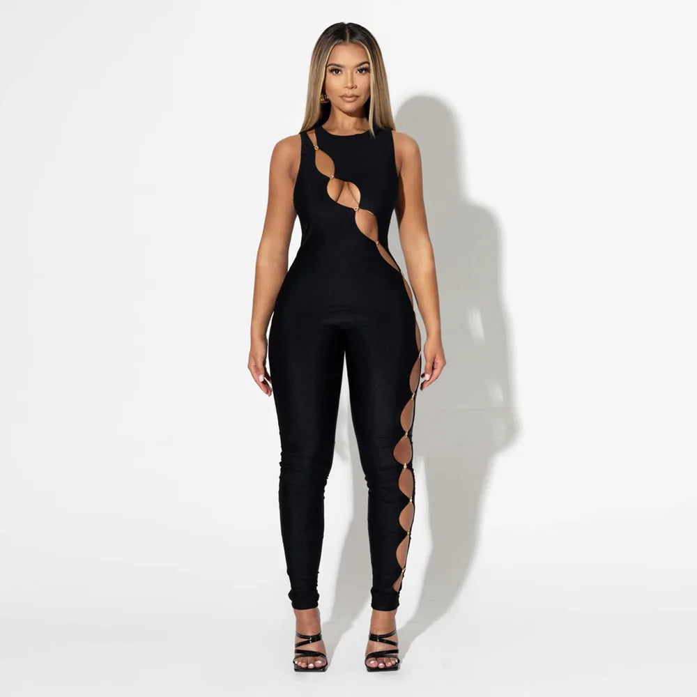 Seductress Cutout Jumpsuit