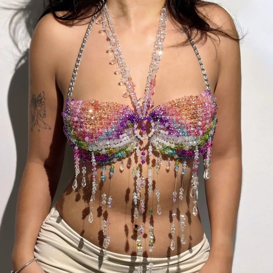 Crystal & Pearl Festival Halter