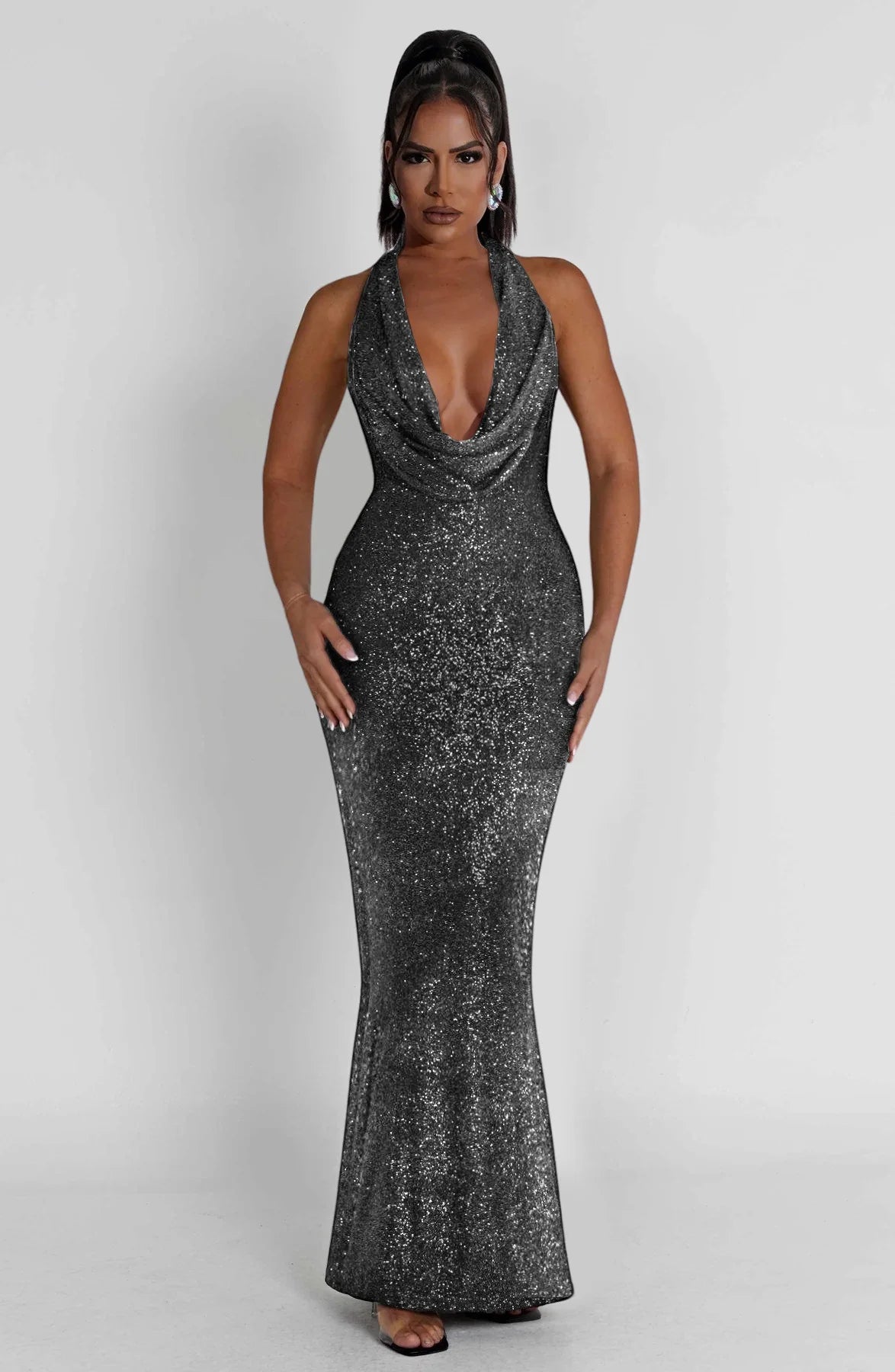 Moonlit Cascade Mermaid Dress