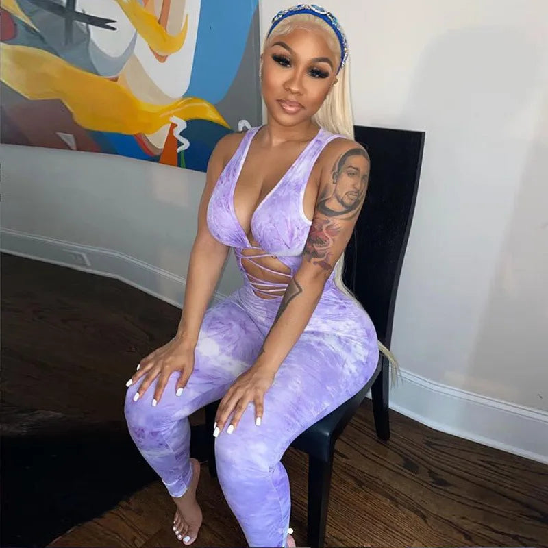 Lavender Dream Tie-Dye Jumpsuit