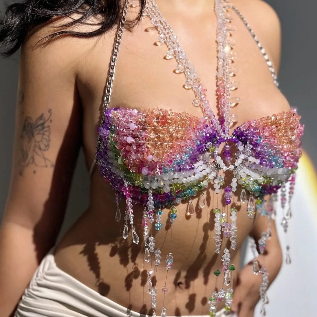 Crystal & Pearl Festival Halter