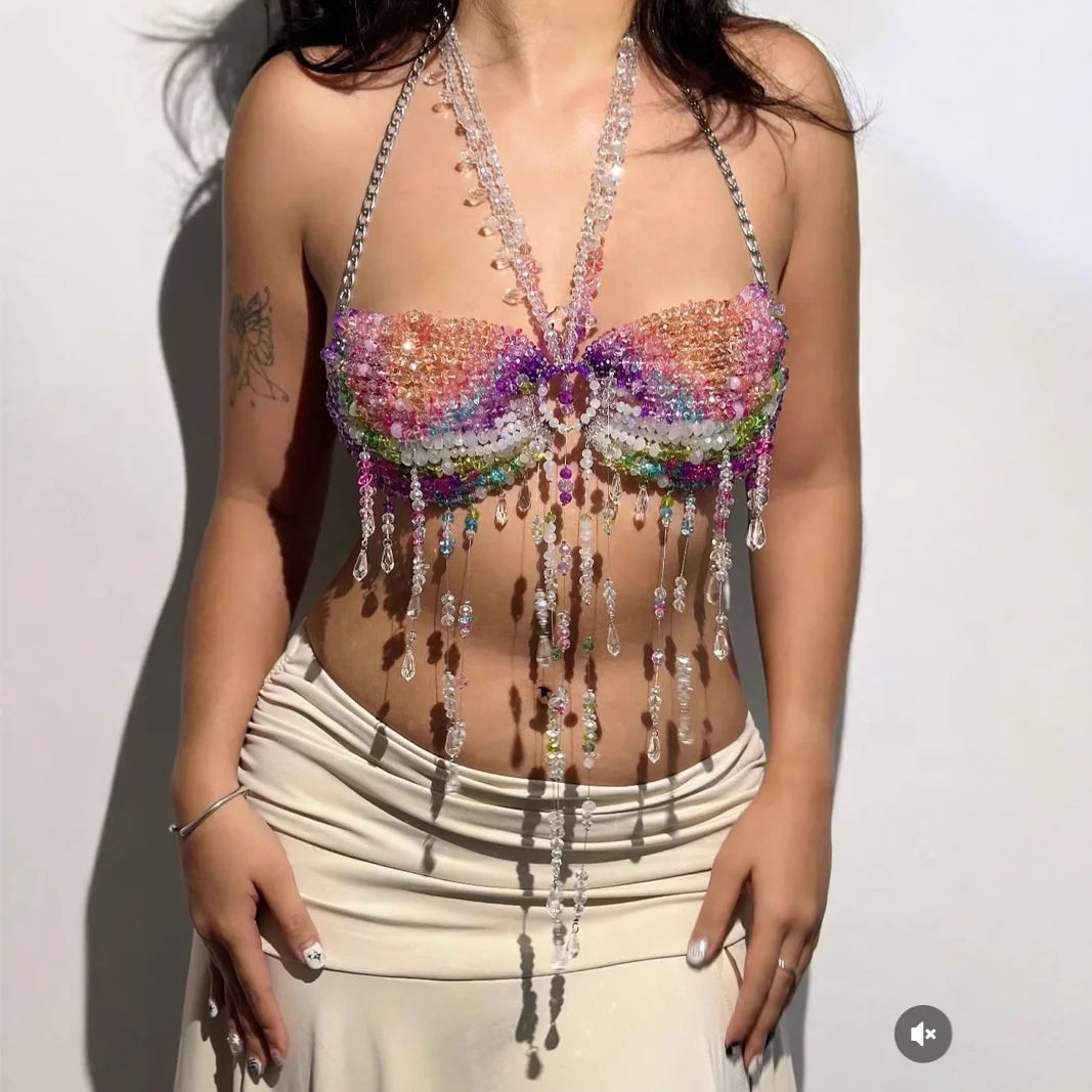 Crystal & Pearl Festival Halter