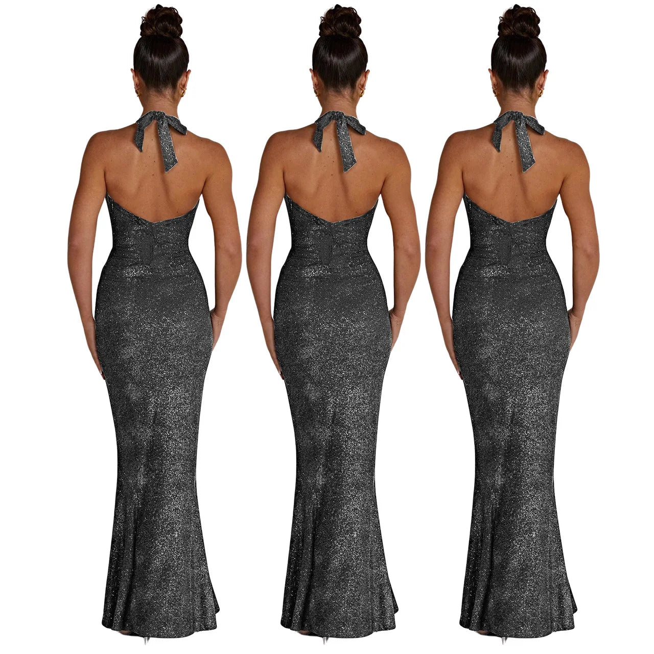 Moonlit Cascade Mermaid Dress