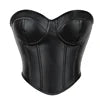 Faux Leather Bustier Top