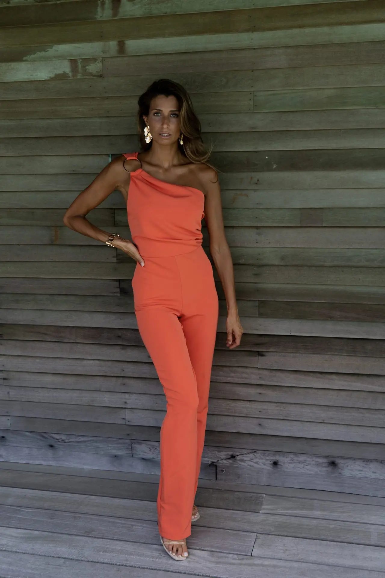 Glamorous One-Shoulder Suit