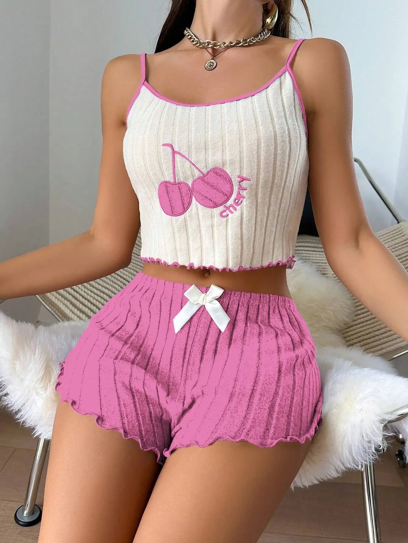Cherry Kiss Cami & Shorts