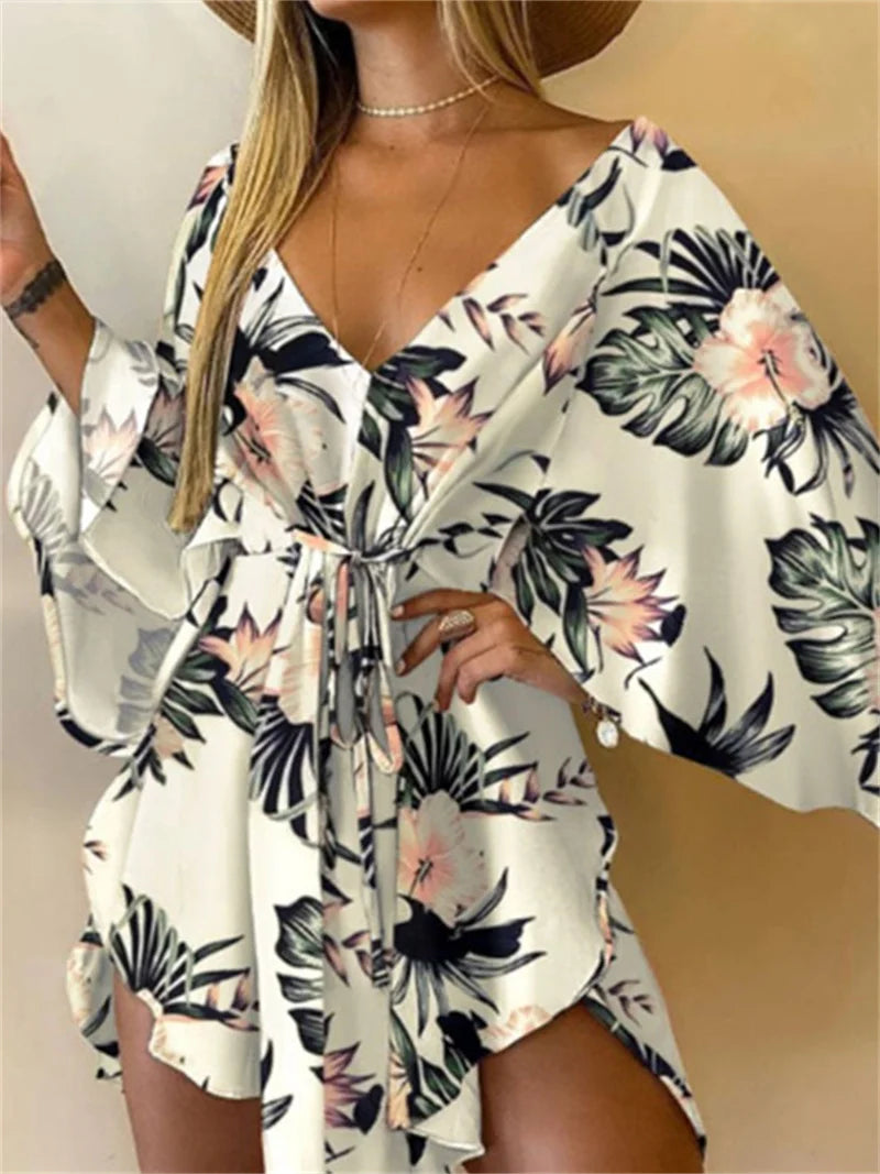 Breezy Batwing Belted Mini