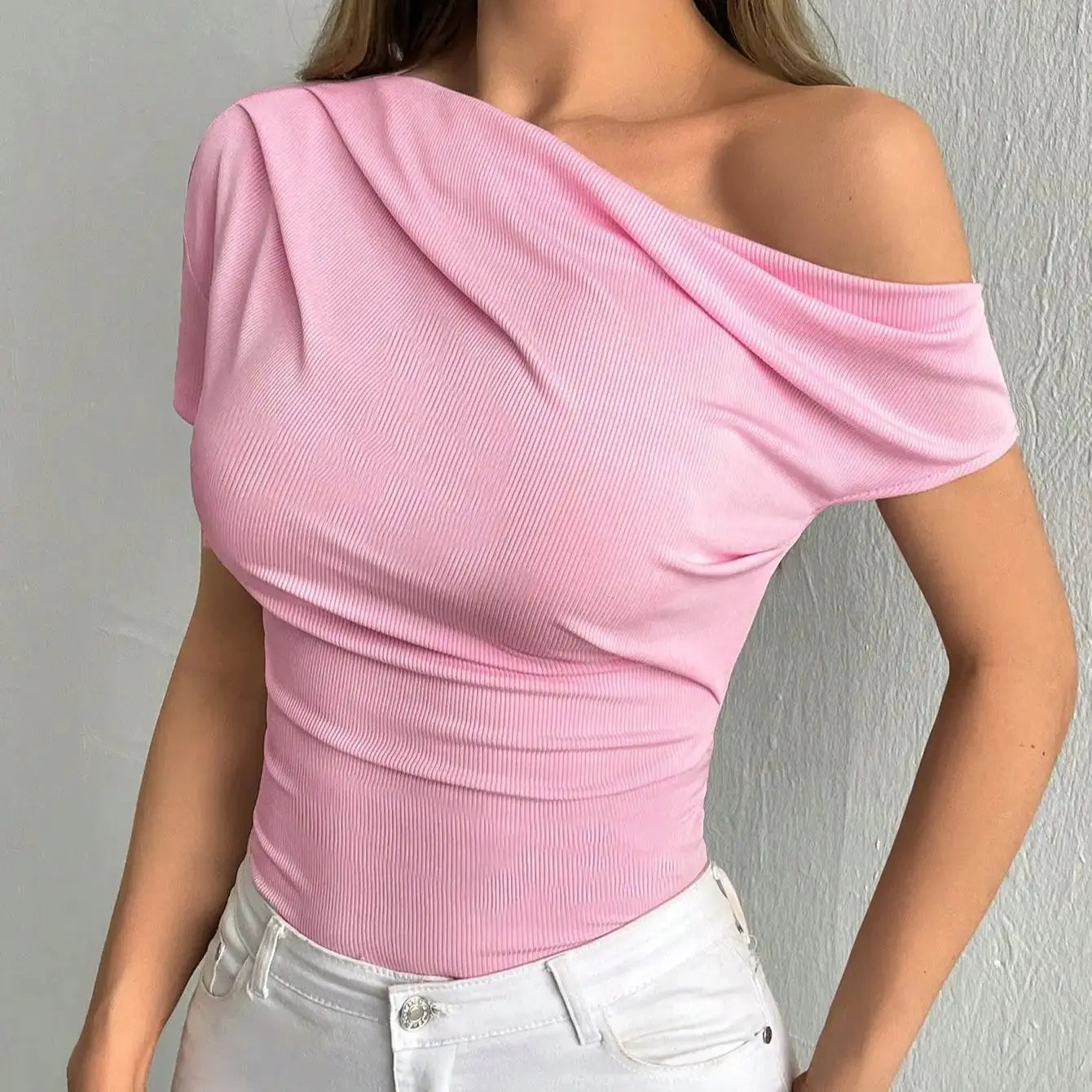 Bubblegum Off-Shoulder top
