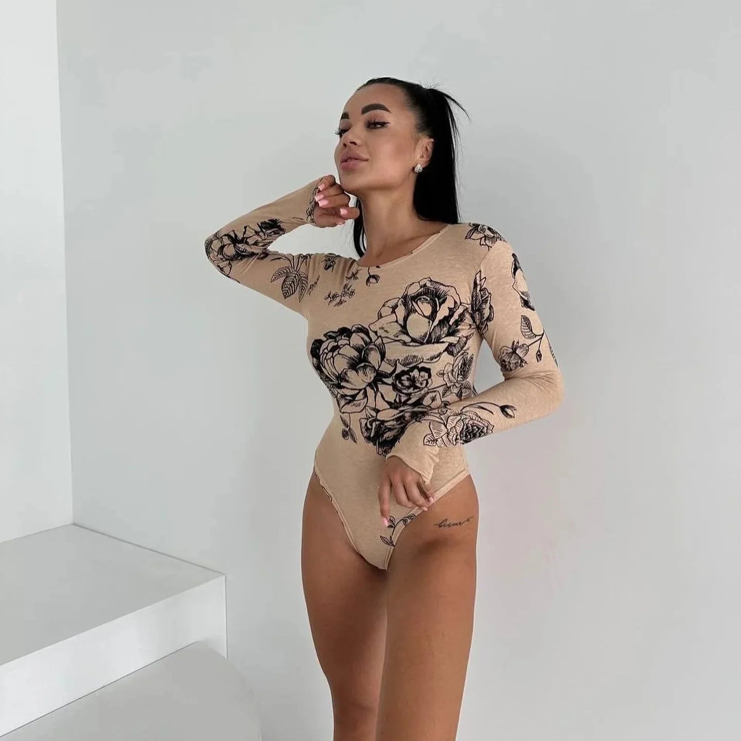 Sheer Bloom Bodysuit