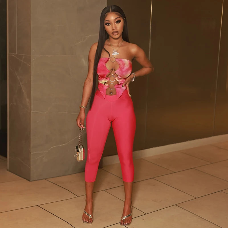 Chic Tube Top & Capri Legging Duo