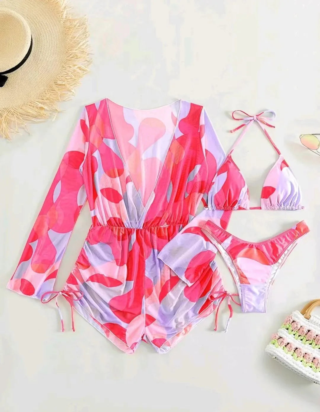 Sunburst Splash Swim & Cover-Up Set