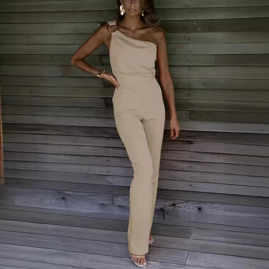 Glamorous One-Shoulder Suit