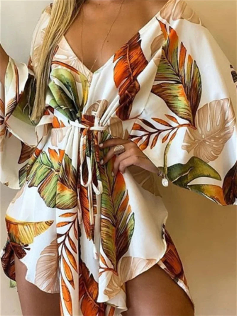 Breezy Batwing Belted Mini