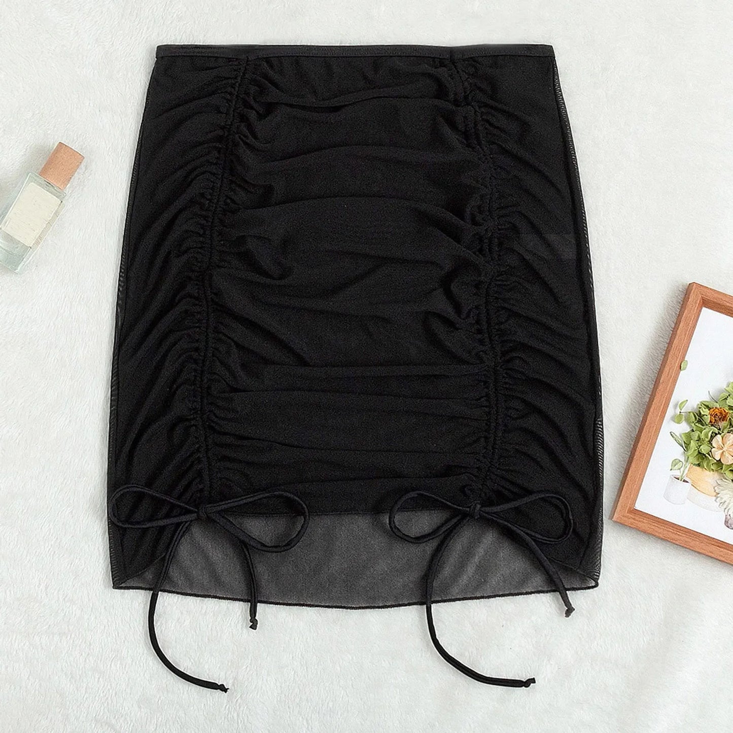 Black Tide Chiffon Beach Skirt