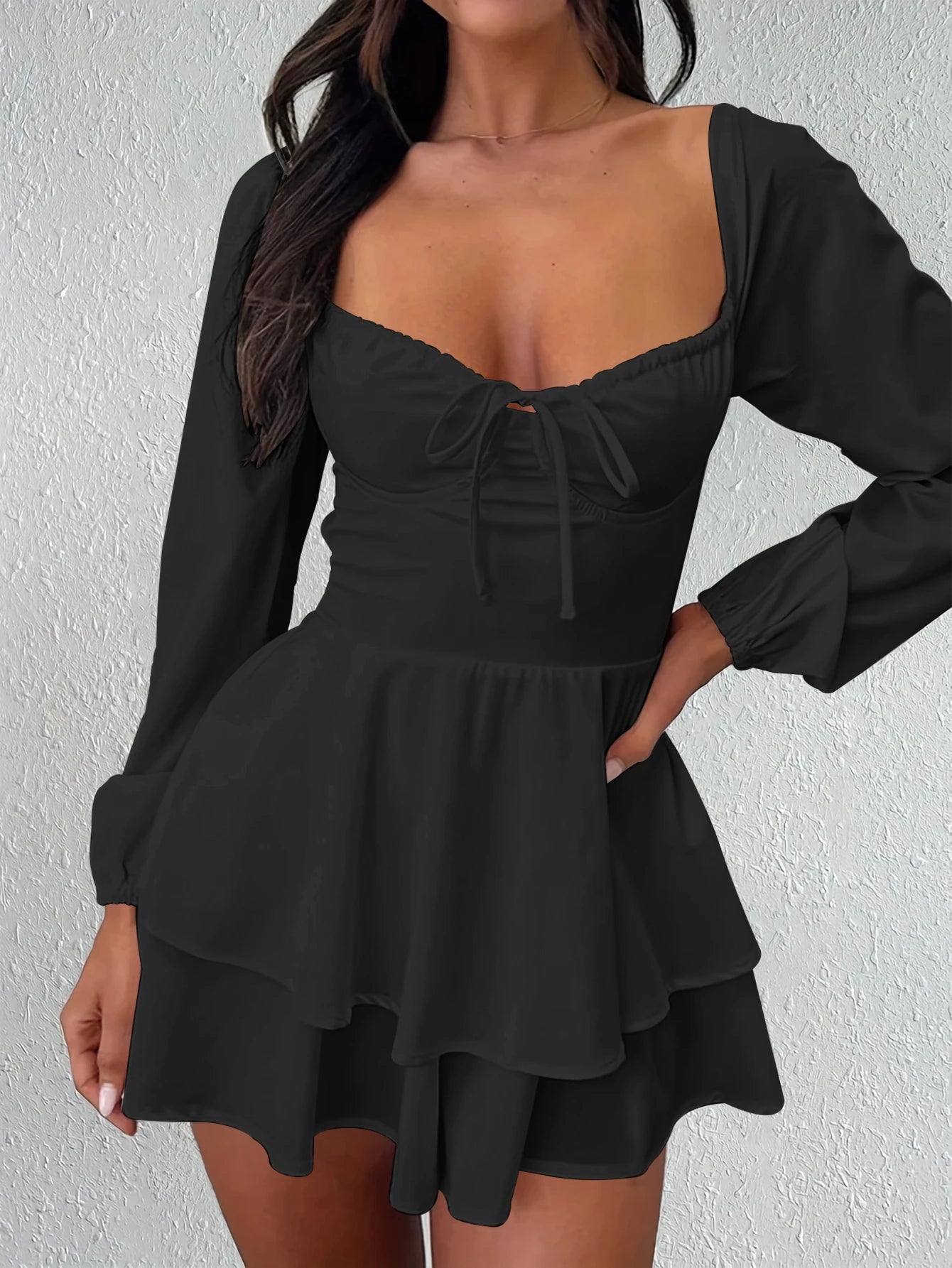 Backless Tiered Mini