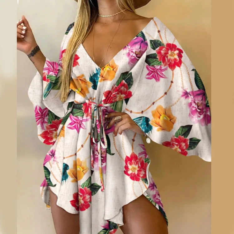 Breezy Batwing Belted Mini