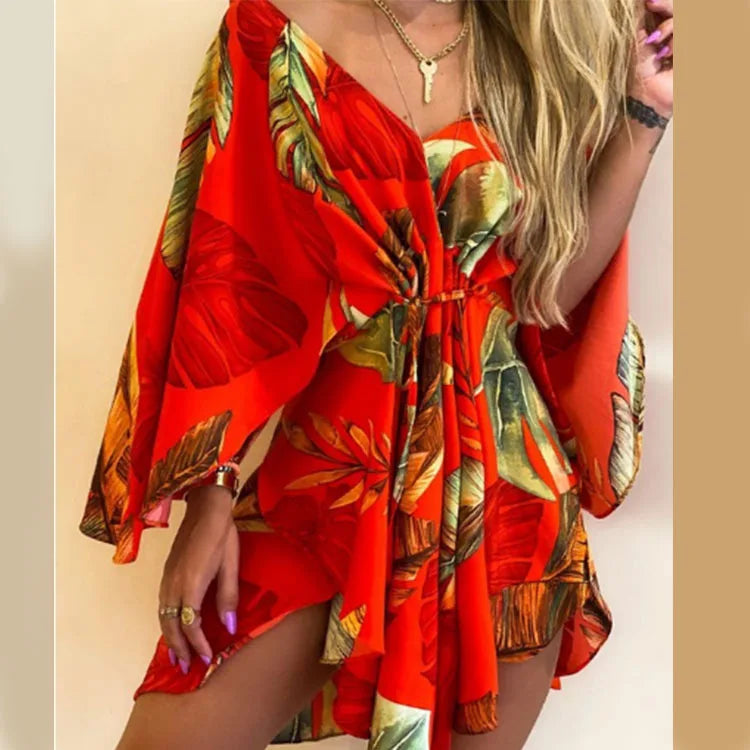 Breezy Batwing Belted Mini