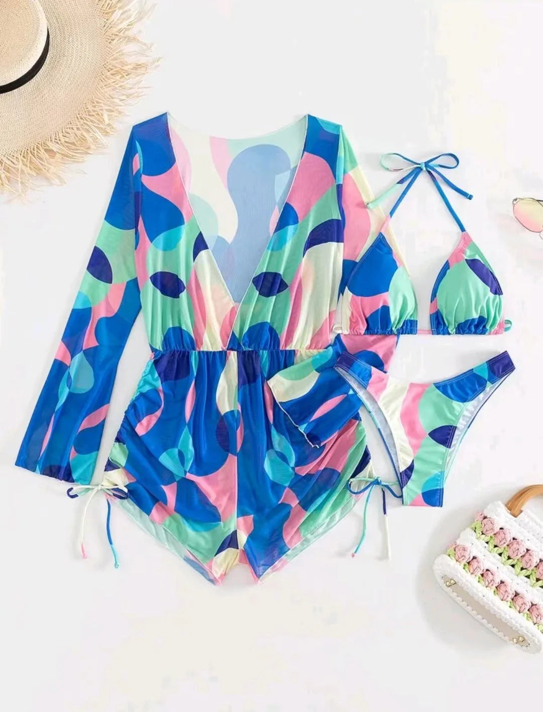 Sunburst Splash Swim & Cover-Up Set