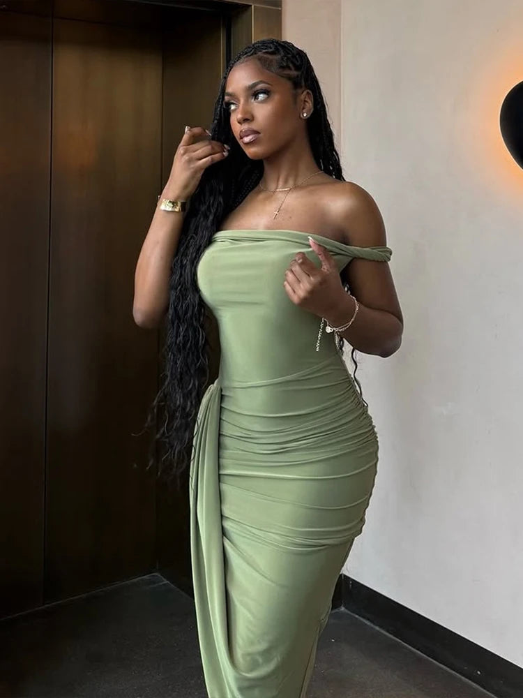 Sage Siren Bodycon Midi