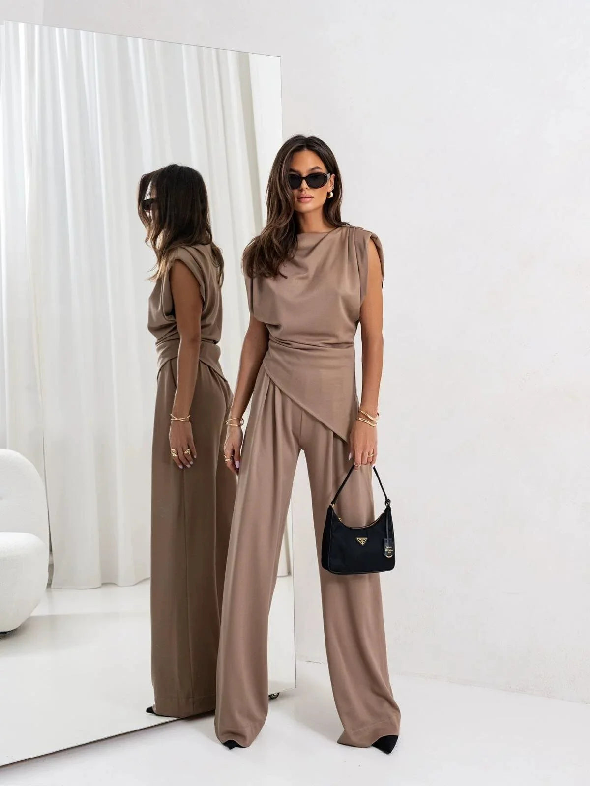 Elegant Pleated Co-ord