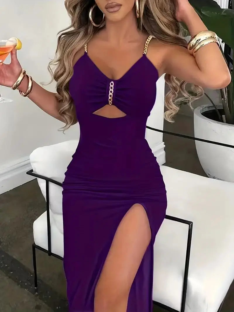 Linked Allure Cutout Midi Dress