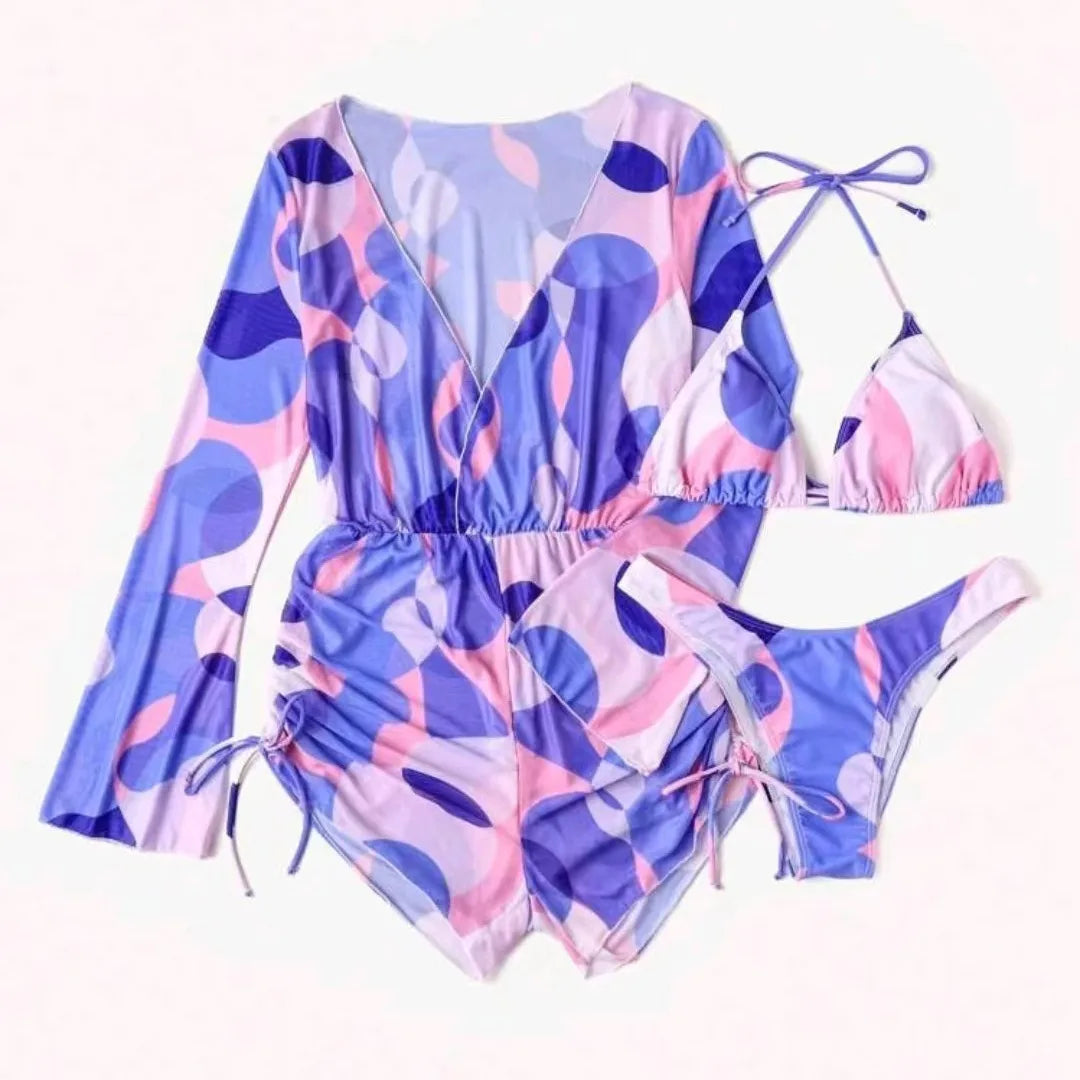Sunburst Splash Swim & Cover-Up Set