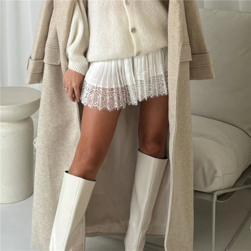 Frosted Flounce Skirt