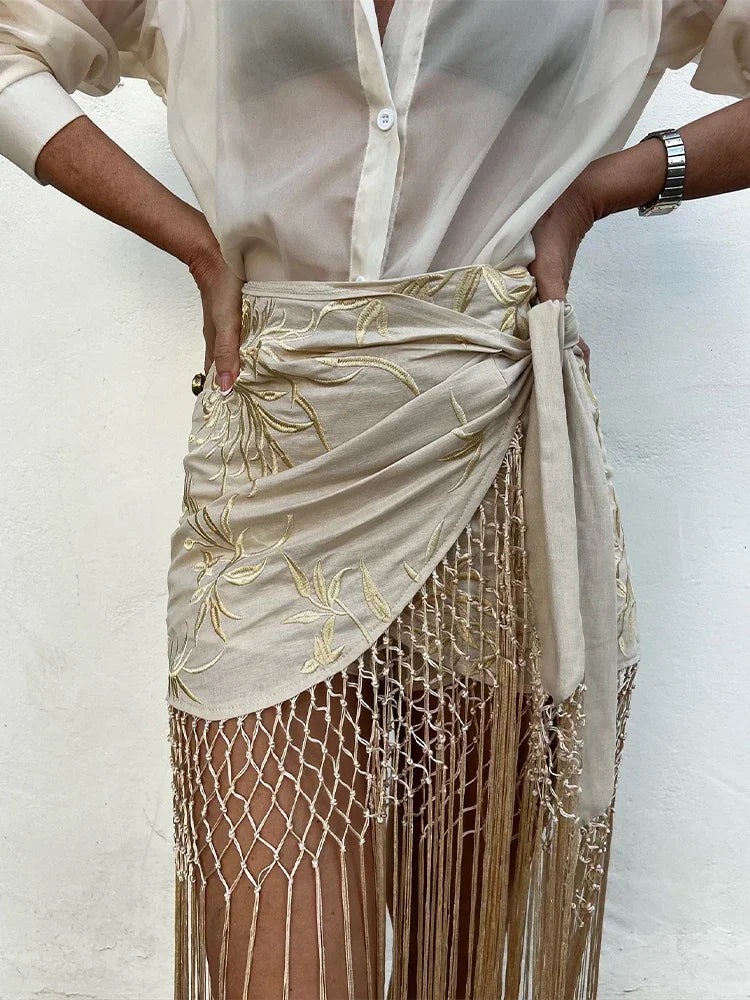 Sahara Breeze Fringe Wrap
