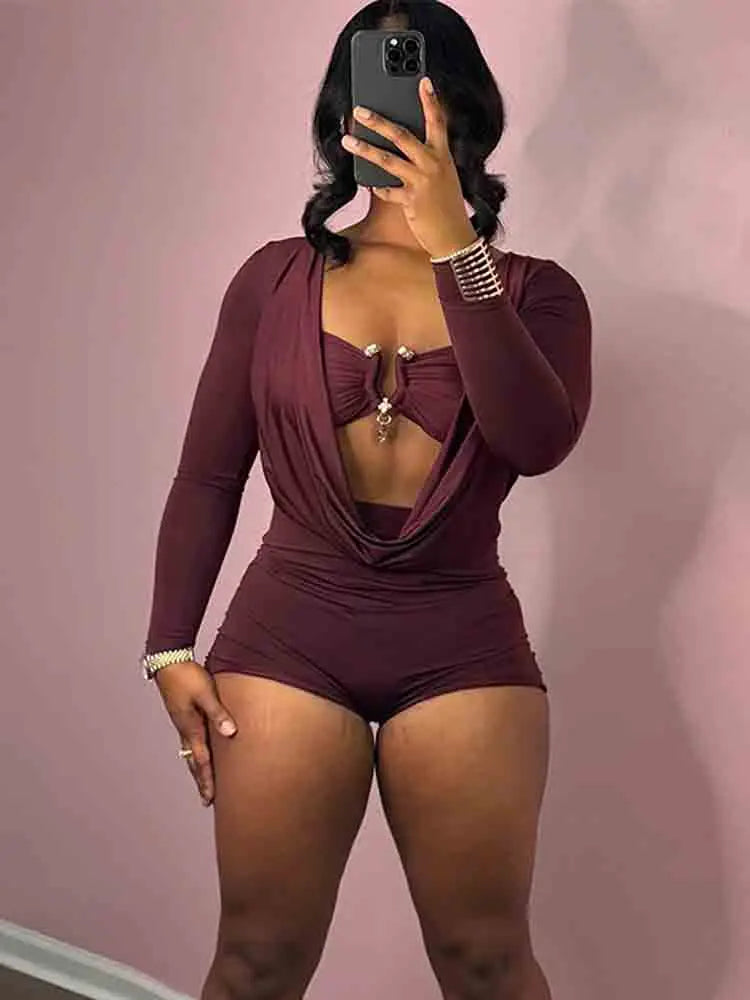 Buckle Charm Playsuit