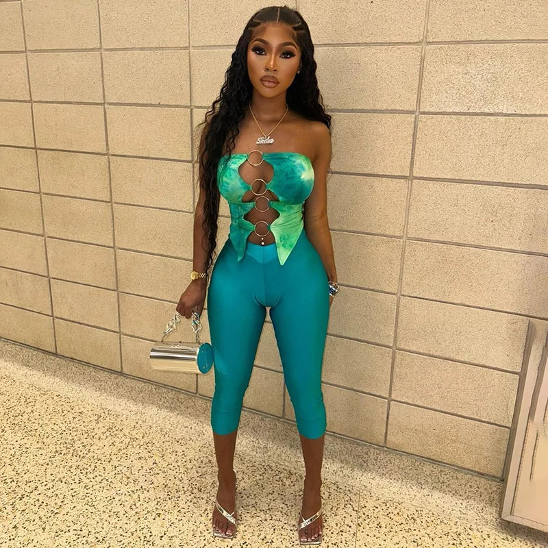 Chic Tube Top & Capri Legging Duo
