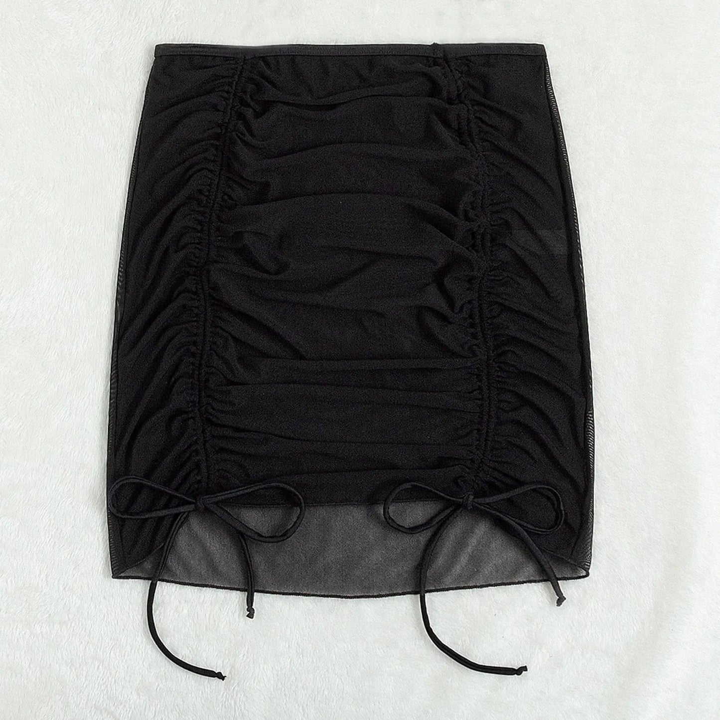 Black Tide Chiffon Beach Skirt