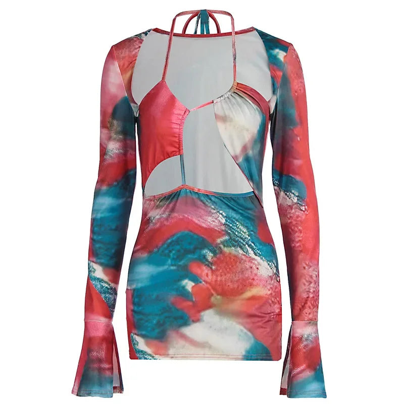 SlayPrint Mesh Dress