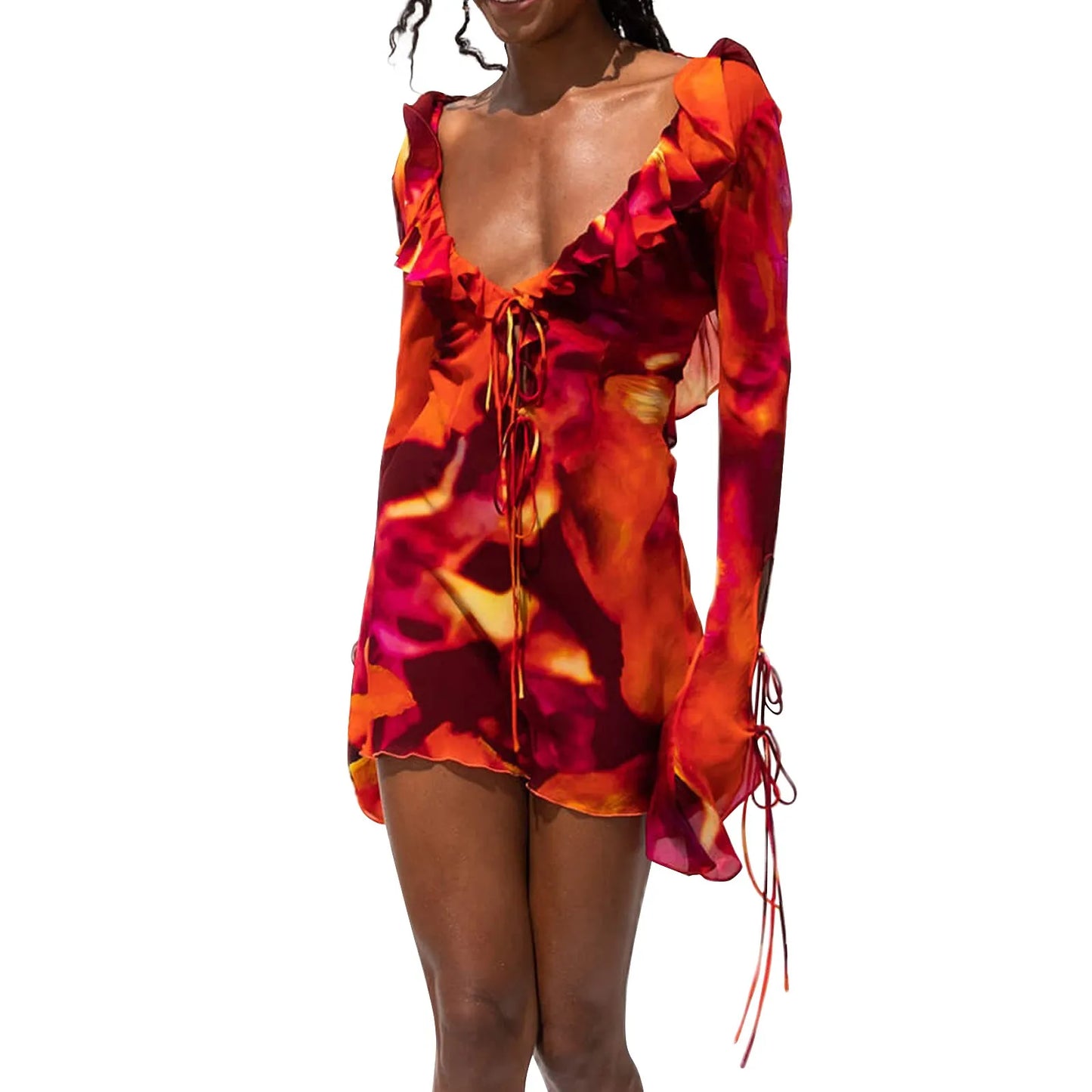 Dreamscape Swirl Mini Dress