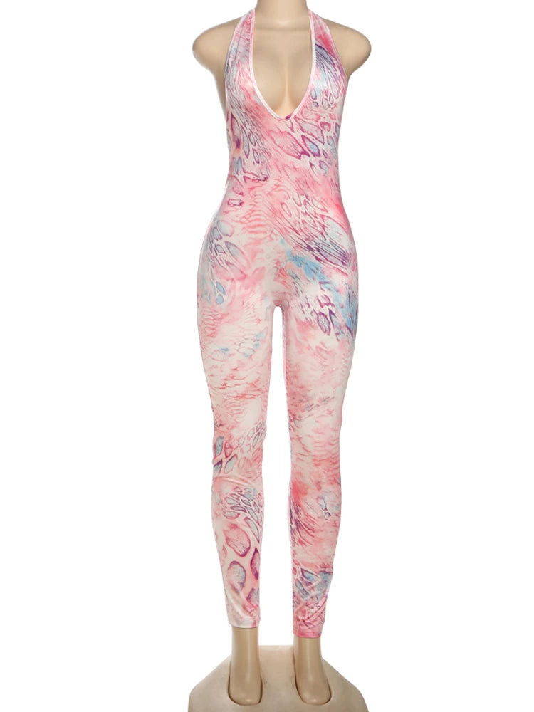 Pink Mirage Sleeveless Romper