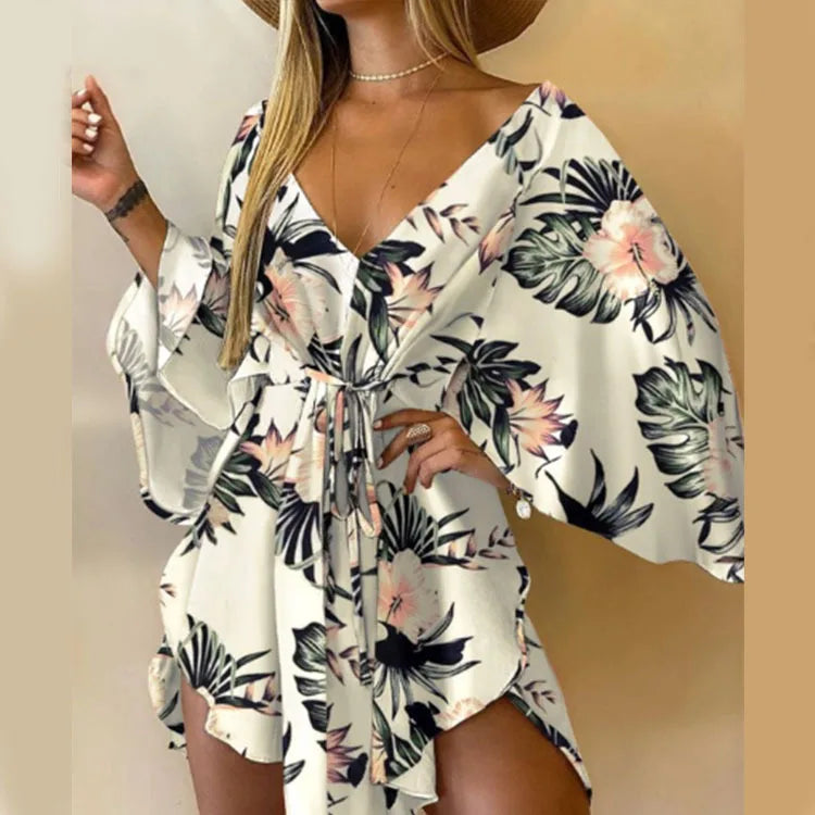 Breezy Batwing Belted Mini