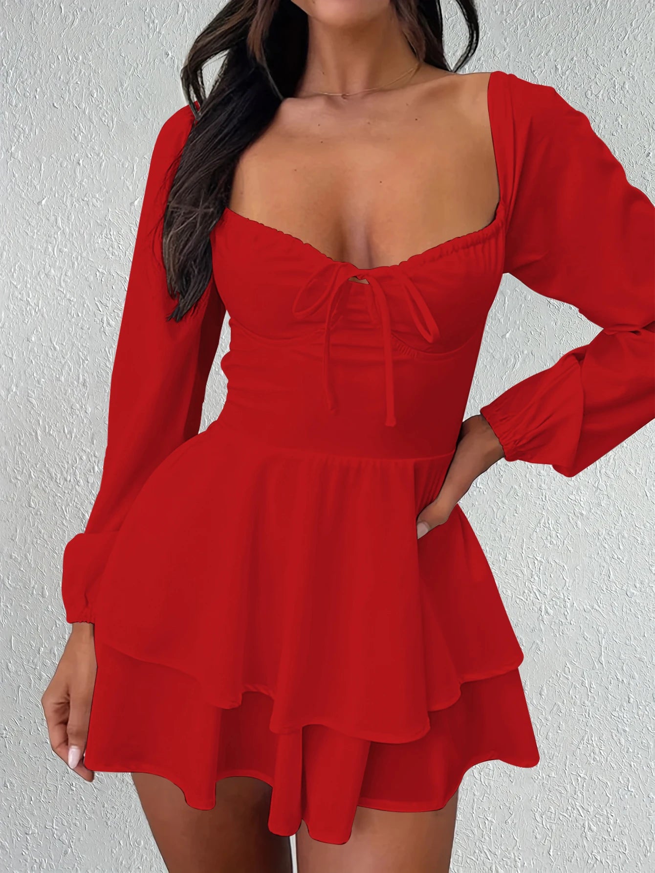 Backless Tiered Mini