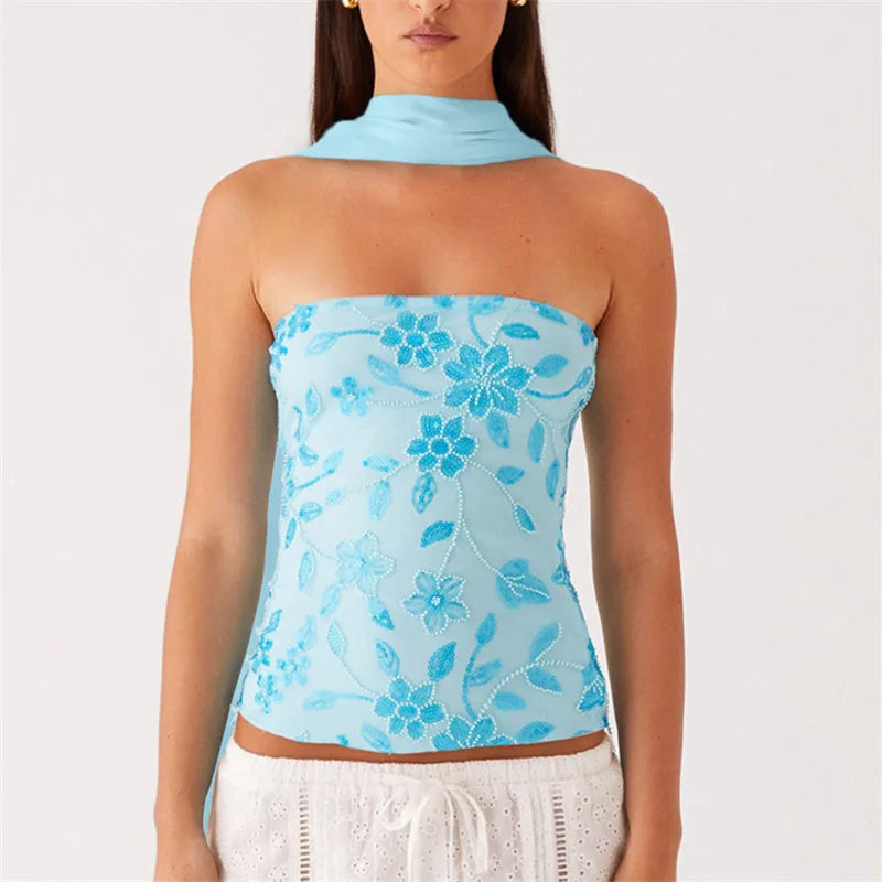 Pearl & Rhinestone Sparkle Top