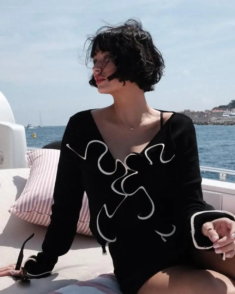 Delicate Knot Ruffle Cardigan