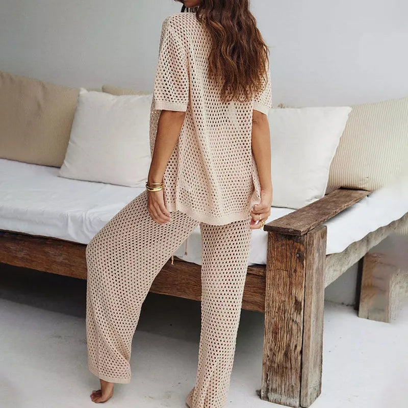 Boho Drift Knit Set