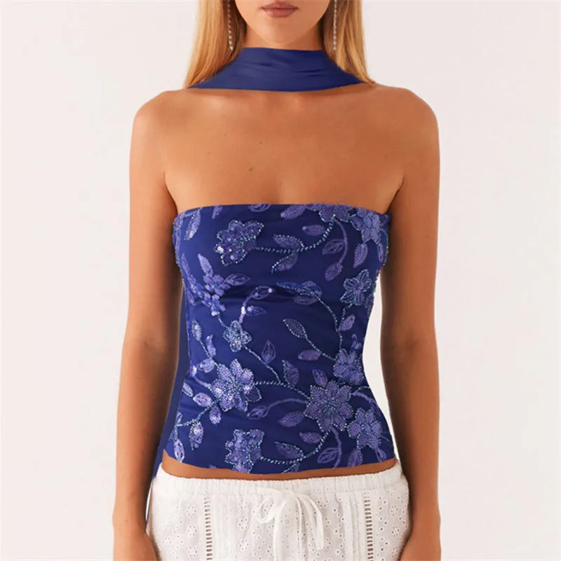 Pearl & Rhinestone Sparkle Top