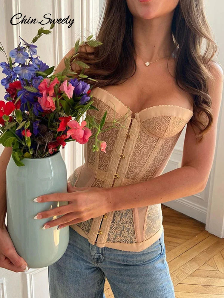 Boned Strapless Corset