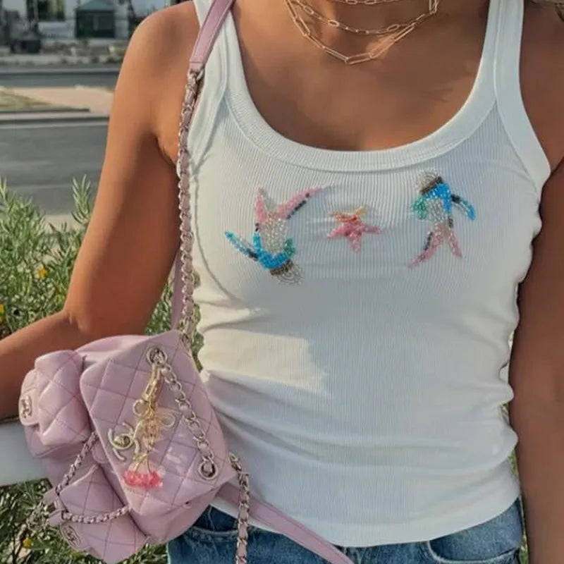 Shimmer pearl tank