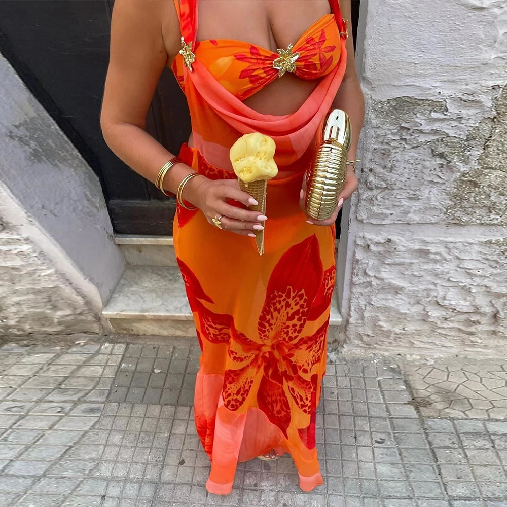 Citrus Paradise Swim & Dress Duo