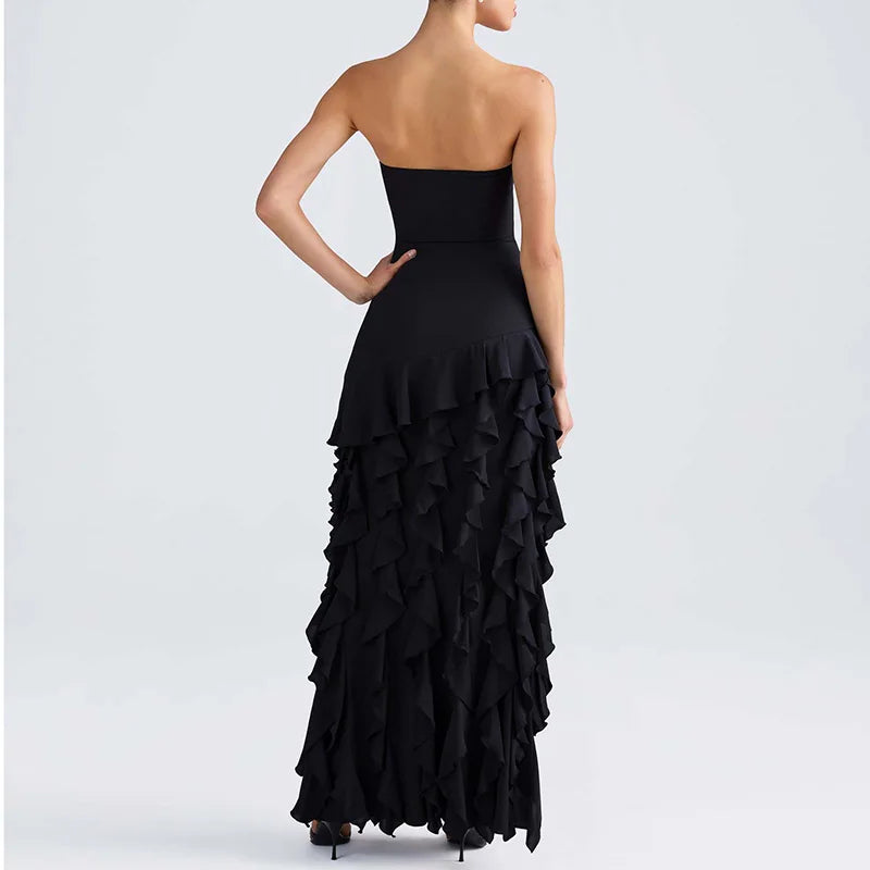 Goddess Glow Ruffle Dress