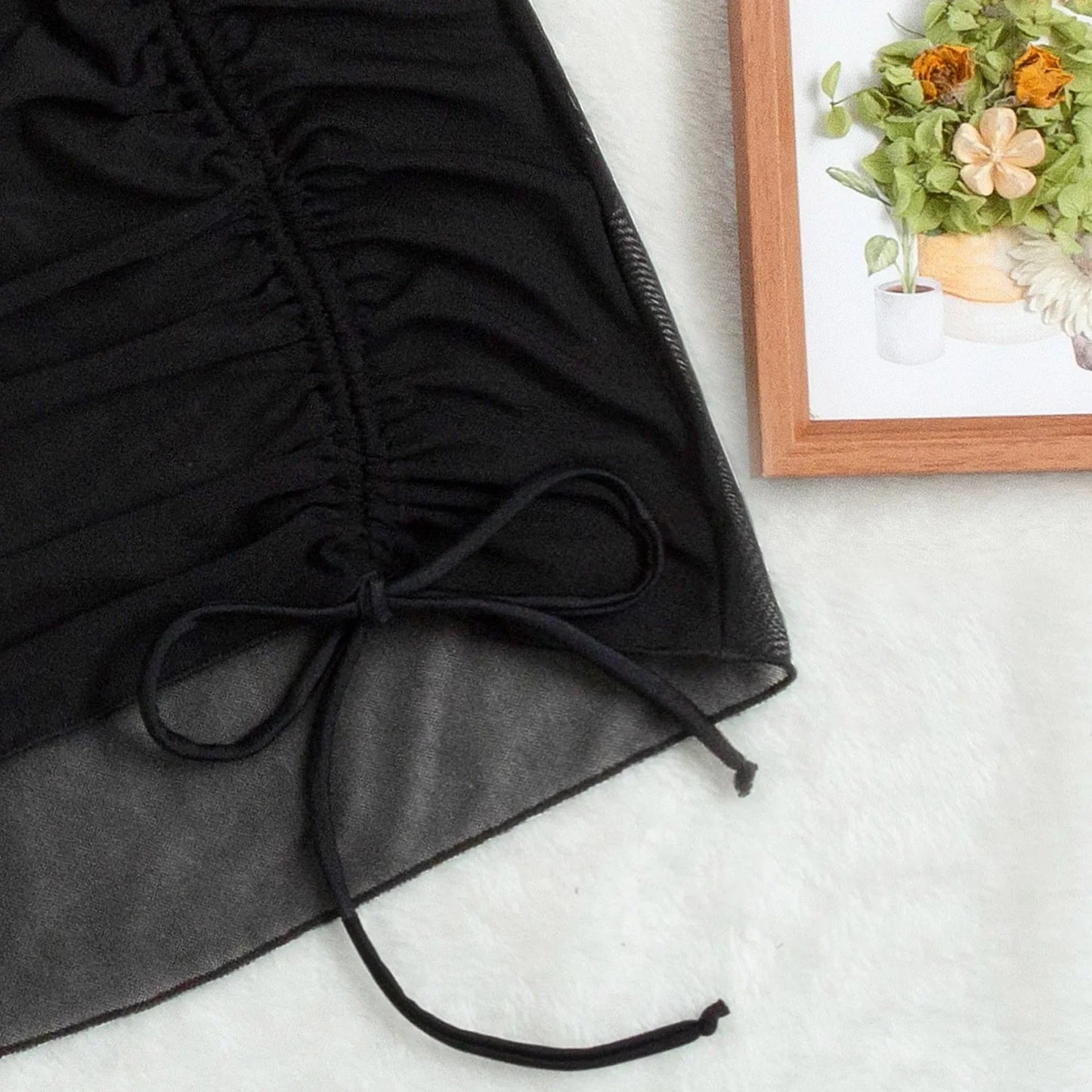 Black Tide Chiffon Beach Skirt