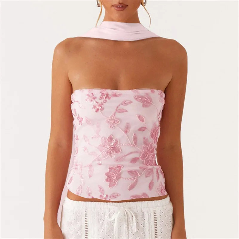 Pearl & Rhinestone Sparkle Top