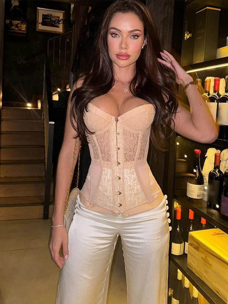 Boned Strapless Corset