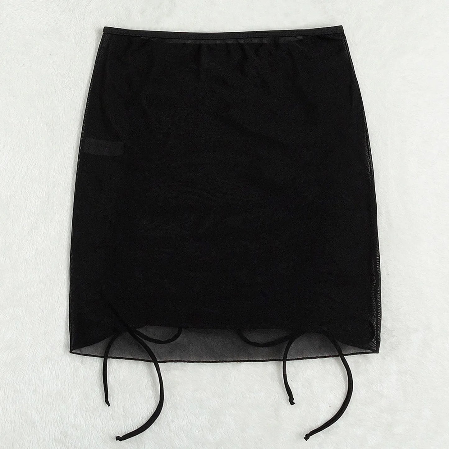 Black Tide Chiffon Beach Skirt